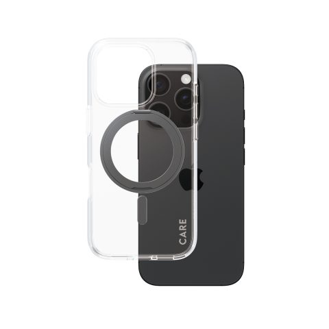 Panzer Glass PanzerGlass CARE™ by ® Case Transparent w. Black Kickstand & MagSafe iPh…