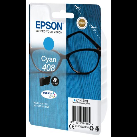 Epson 408 Spectacles DURABrite Ultra Single Cyan Ink