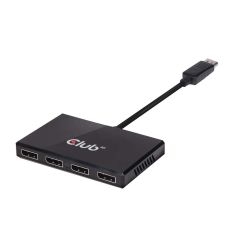 Club 3D CLUB3D Multi Stream Transport Hub DisplayPort 1.2 Quad Monitor USB Power…