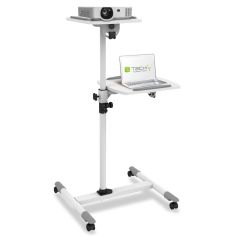 Techly ICA-TB TPM-6 multivides statīvs un stends Balts Multivides ratiņi