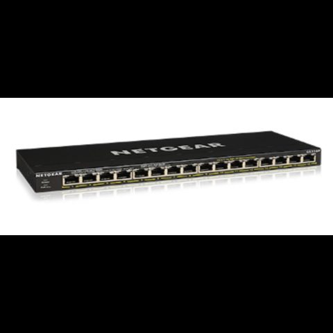 Netgear GS316P Nepārvaldīts Gigabit Ethernet (10/100/1000) Power over Ethernet (…