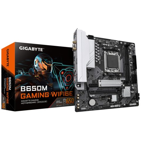 Gigabyte B650M GAMING WIFI6E mātes plate AMD B650 AM5 pieslēgvieta mikro ATX