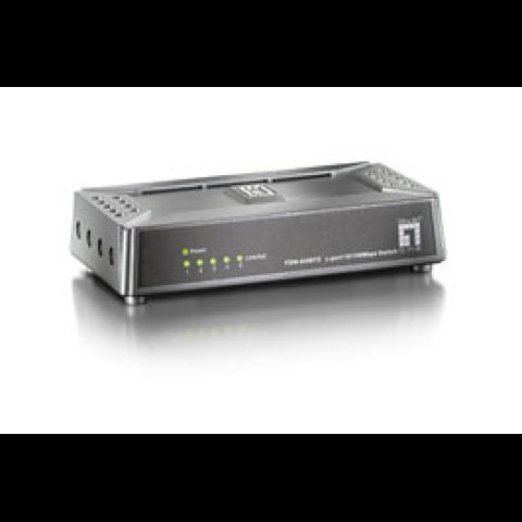 Level One LevelOne FSW-0508TX tīkla pārslēgs Nepārvaldīts Fast Ethernet (10/100) M…