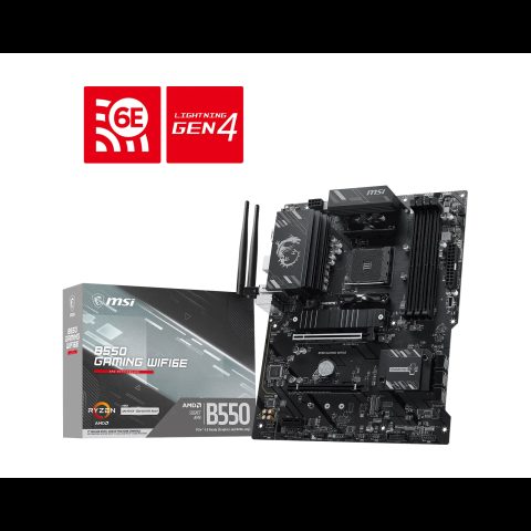 MSI B550 GAMING WIFI6E mātes plate AMD B550 Ligzda AM4