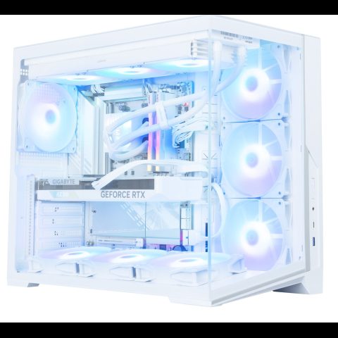 Zalman D40 Dual-Chamber Panoramic View Computer Case Mid. Tower White