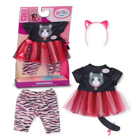 Baby Born Cat Dress Lelles drēbju komplekts
