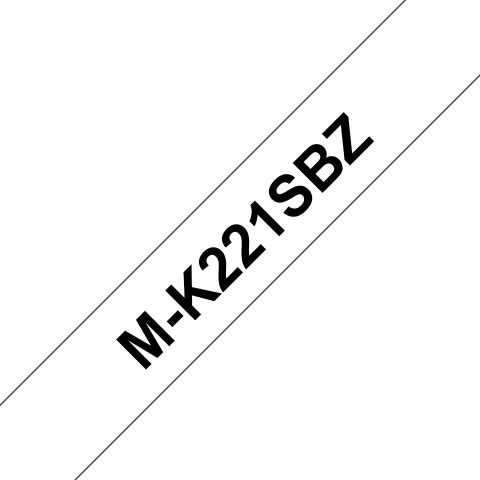 Brother M-K221SBZ marķēšanas lenta Melns uz balta