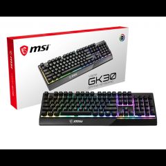 MSI Vigor GK30 keyboard Gaming USB QWERTY US International Black