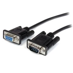 StarTech .com MXT1001MBK seriālais kabelis Melns 1 m DB-9