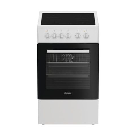 Indesit I5V8PMW plīts & cepeškrāsns Brīvi stāvoša plīts Elektrisks Keramika Balt…