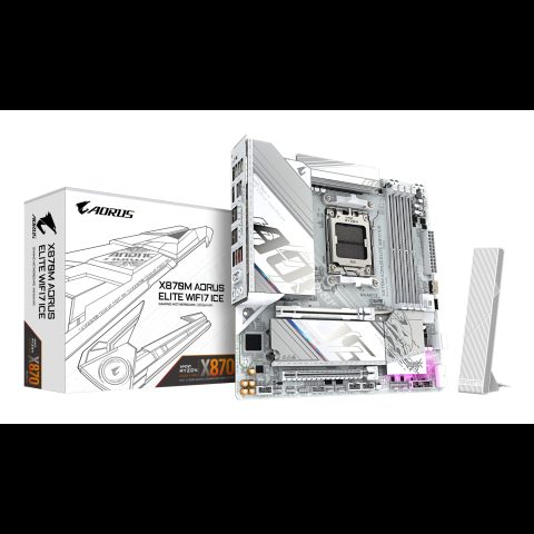 Gigabyte X870M AORUS ELITE WIFI7 ICE AMD X870 AM5 pieslēgvieta mikro ATX