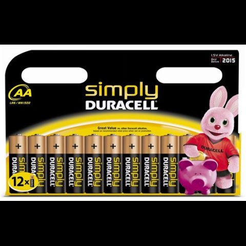 Duracell Simply Vienreizējas lietošanas baterija AA Sārmaina akumulatoru baterija