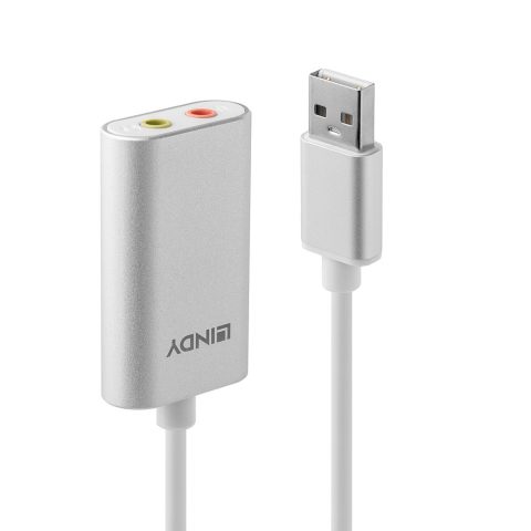 Lindy 42926 audio pārveidotājs Sudrabs