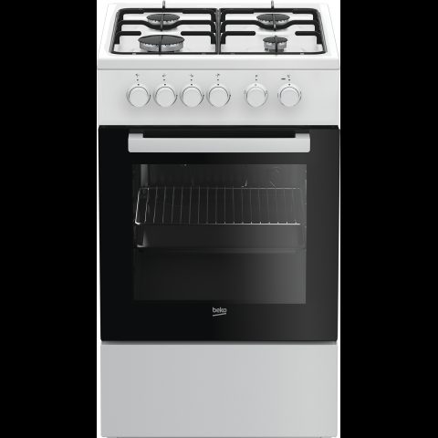 Beko FSS52020DW Brīvi stāvoša plīts Elektrisks Gāzes Balts
