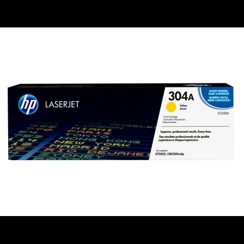 Hewlett Packard (HP) HP 304A Yellow Original LaserJet Toner Cartridge