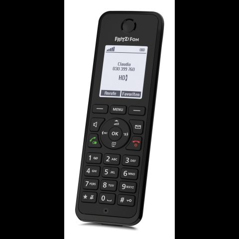 FRITZ! Fon M3 DECT telefons Zvanītāja ID Melns