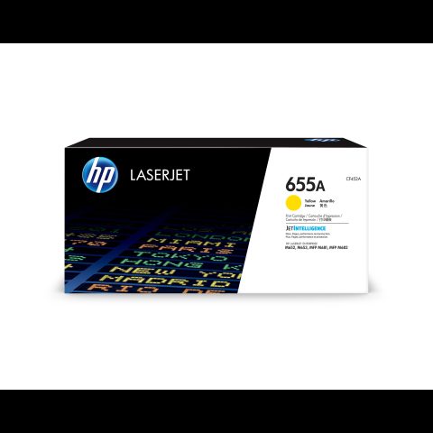 Hewlett Packard (HP) HP 655A Yellow Original LaserJet Toner Cartridge
