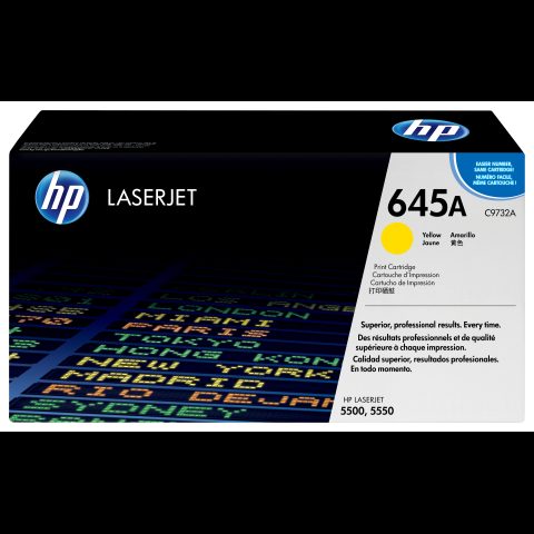 Hewlett Packard (HP) HP 645A Yellow Original LaserJet Toner Cartridge