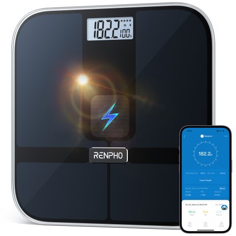 Renpho Elis Solar 2 Square Black Electronic personal scale