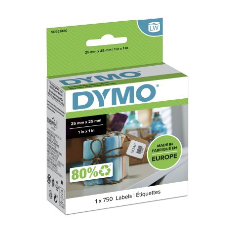 Dymo LW - Multi-Purpose Labels - 25 x 25 mm - S0929120 Balts Pašlīmējošās pri…