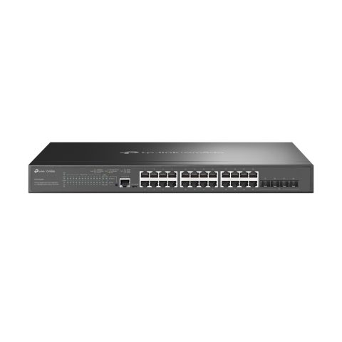 TP-Link Omada SG3428XMP tīkla pārslēgs Vadīts L2+ Gigabit Ethernet (10/100/1000)…