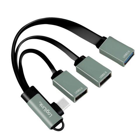LogiLink UA0361 хаб-разветвитель USB 3.2 Gen 1 (3.1 Gen 1) Type-C 5000 Мбит/с Сер…