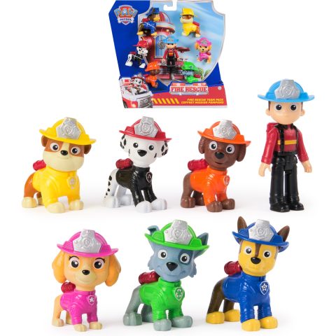 Spin Master PAW Patrol Fire Rescue Team Pack with 7 Collectible Action Figures
