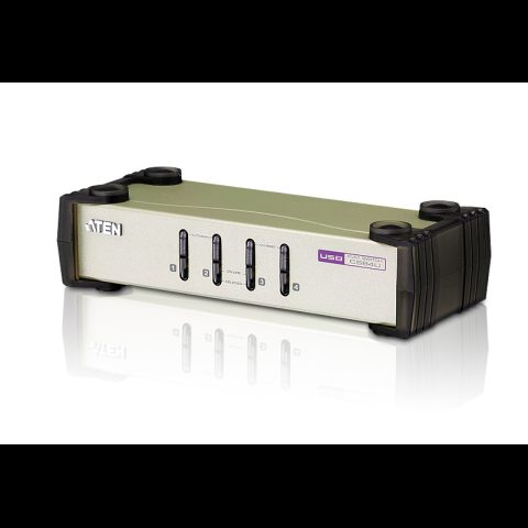 Aten 4-Port USB - PS/2 VGA KVM Switch (KVM Cables included)