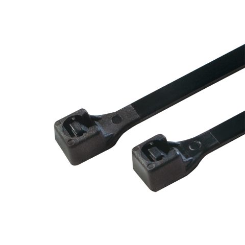 LogiLink KAB0041B kabeļu saite Kāpņu formas kabeļu saite Neilons Melns 100 pcs