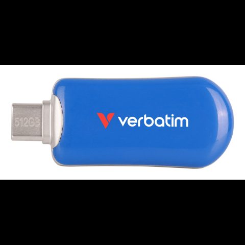 Verbatim Plectra USB-C Flash Drive Blue 512GB