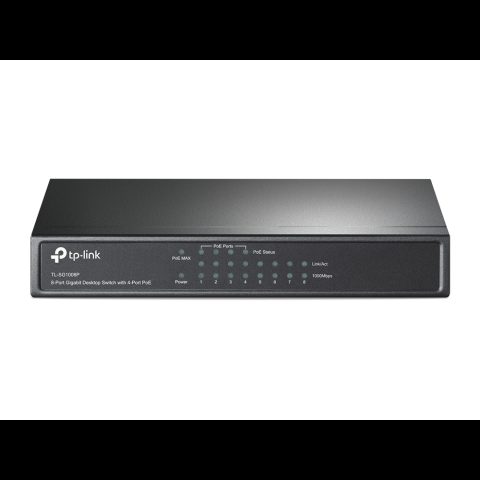 TP-Link TL-SG1008P Vadīts Gigabit Ethernet (10/100/1000) Power over Ethernet (Po…