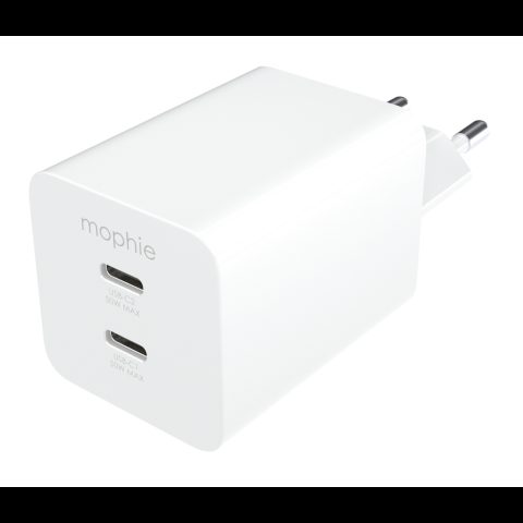 Mophie essentials 409911854 PDA/mobīlo telefonu lādētājs Universāls Balts AC Āt…