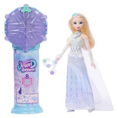 Mattel Disney Frozen Jewel Reveal Elsa Fashion Doll w/ 8 Surprises Including Ge…