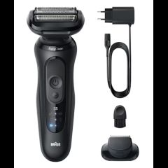 Braun Series 5 52-N1200S Sietiņa skuveklis Trimmeris Melns