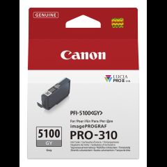 Canon PFI-5100 GY струйный картридж 1 шт Подлинный Серый