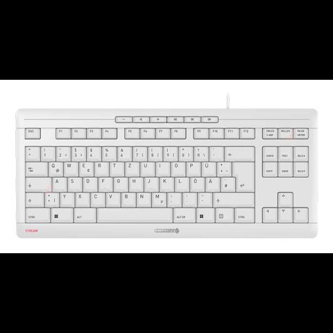 Cherry STREAM KEYBOARD TKL клавиатура Универсальная USB QWERTZ Немецкий Белый
