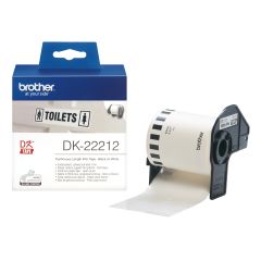 Brother DK-22212 этикеточная лента Черный на белом