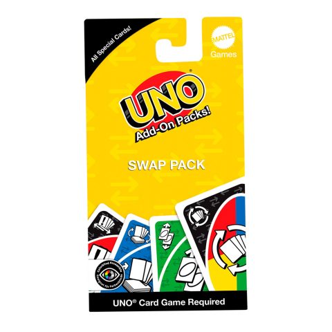Mattel Games JCV59 galda spēle UNO Kāršu spēles paplašinājums Kāršu nomešana