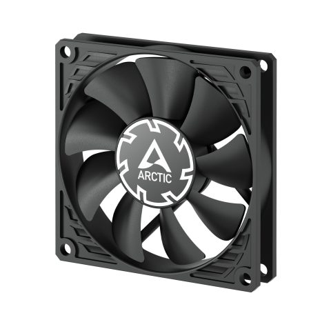 Arctic P8 Slim PWM PST Datora korpusam Ventilators 8 cm Melns 1 pcs