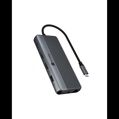 RaidSonic ICY BOX IB-DK4062-CPD Vadu USB 3.2 Gen 1 (3.1 Gen 1) Type-C Antracīts