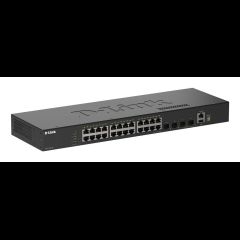 D-Link 28-Port Gigabit Stackable Smart Managed Switch with 4 x 10G SFP+ Ports