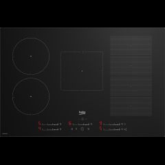 Beko HII 85780 UFT Black Built-in 80 cm Zone induction hob 5 zone(s)