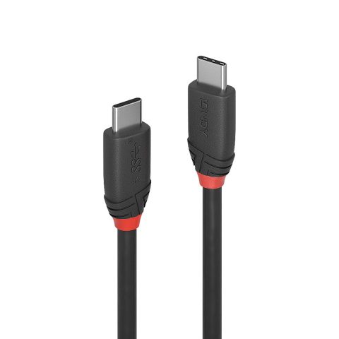 Lindy 36906 USB kabelis USB 3.2 Gen 1 (3.1 Gen 1) 1 m USB C 10 Gbit/s Melns