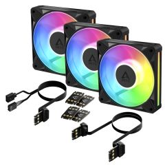 Arctic BioniX P12 A-RGB Корпус компьютера Вентилятор 12 cm Черный 3 шт