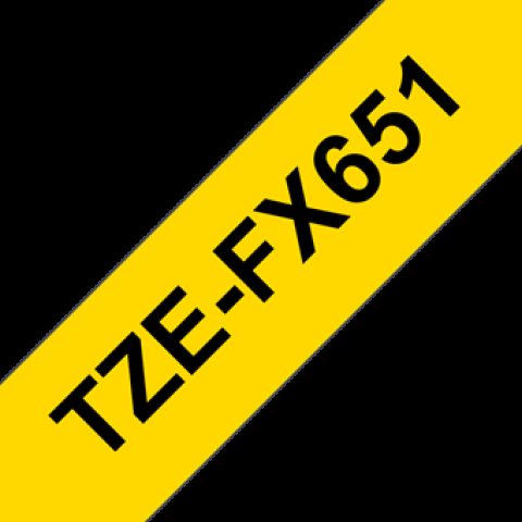Brother TZe-FX651 Flexible ID Laminated Tape