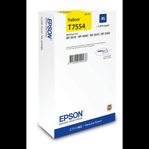 Epson C13T75544N струйный картридж 1 шт Подлинный High (L) Yield Желтый
