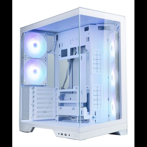Zalman D50 Dual-Chamber Panoramic View Computer Case Mid. Tower White