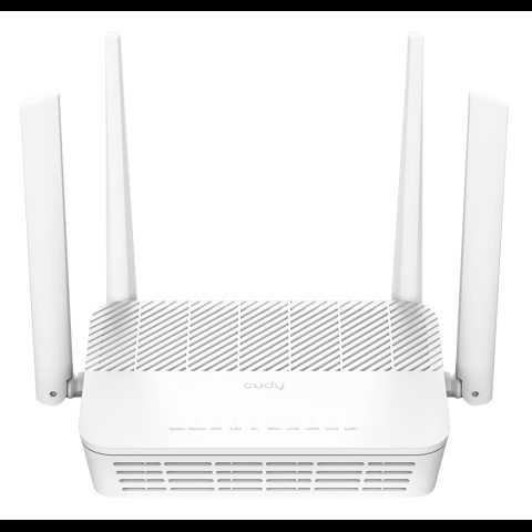 Cudy AX3000 bezvadu rūteris Tīkls Gigabit Ethernet Divkāršā frekvenču josla (…