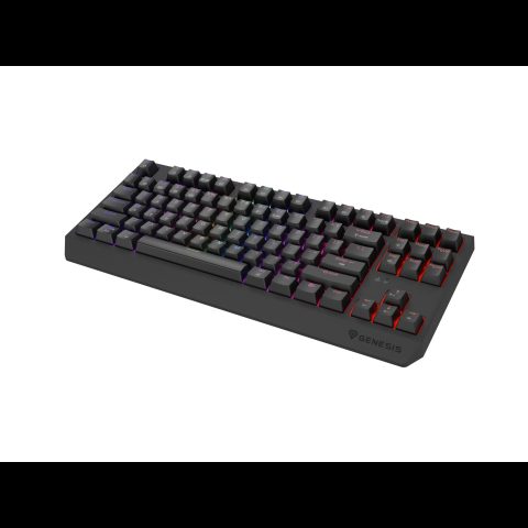 Genesis Thor 230 TKL Wireless Outemu Silent Lemon tastatūra Speļu USB + RF Wirel…