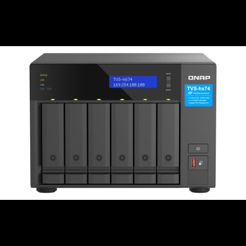 QNAP TVS-H674 NAS Tower Intel® Core™ i5 i5-12400 32 GB DDR4 0 TB QuTS hero Me…